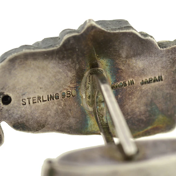Victorian Japanese Sterling Figural Shakudo Cufflinks - Image 6
