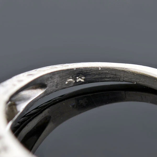 Art Deco Platinum Diamond Engagement Ring 1.23ct - Image 7