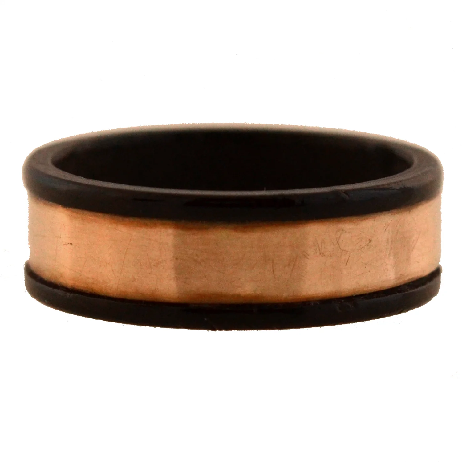 Early Victorian 15kt Gutta-Percha Ring with Buckle Detail - Image 3