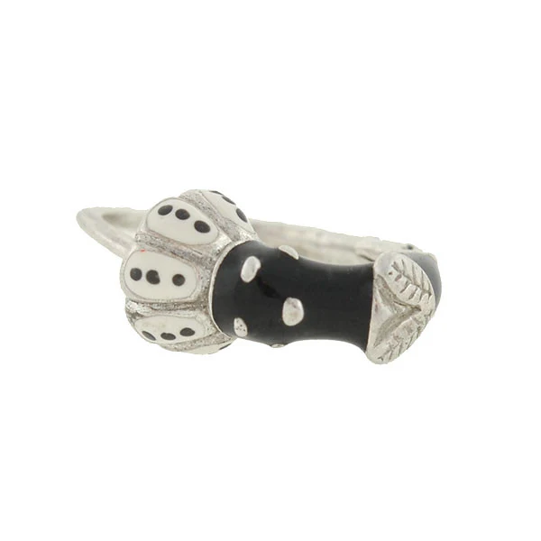 Vintage Sterling & Enamel Blackamoor Earrings - Image 5