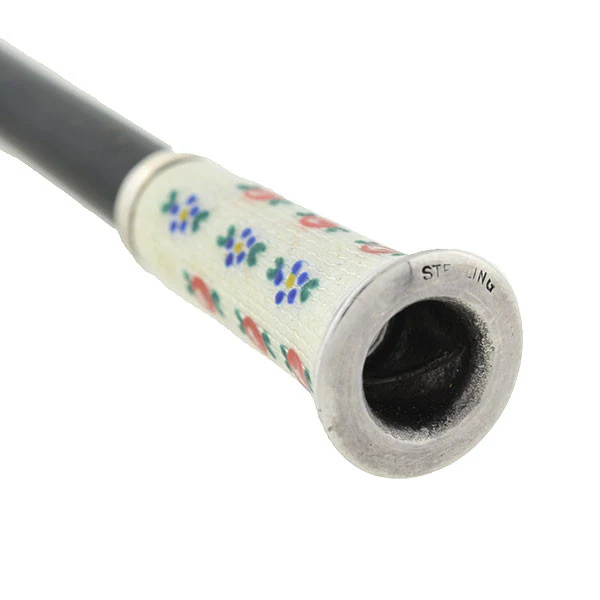 Edwardian Sterling & Enamel Cigarette Holder with Box - Image 4