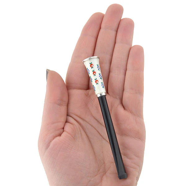 Edwardian Sterling & Enamel Cigarette Holder with Box - Image 7