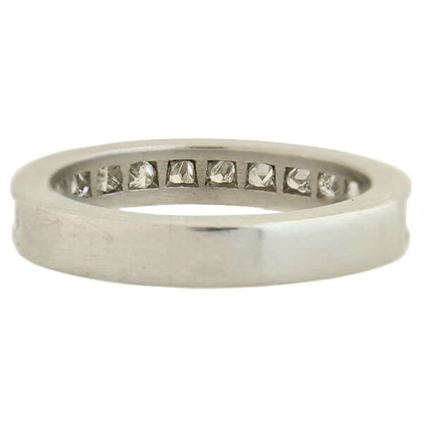 Estate Platinum Princess Cut Diamond Half Eternity Band 1.75ctw - Image 4
