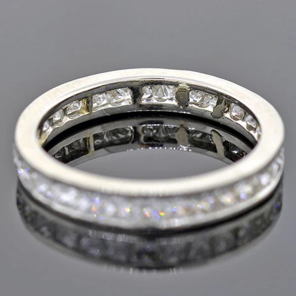 Estate Platinum Princess Cut Diamond Eternity Band 2.00ctw - Image 6