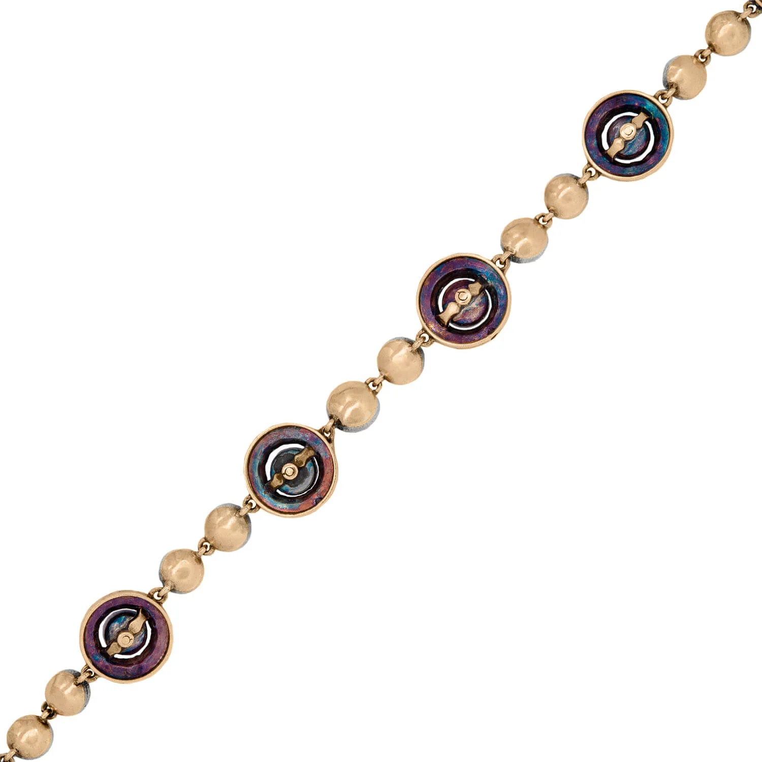 Georgian 14k Sterling Silver Rose Cut Diamond Bracelet 2ctw - Image 4