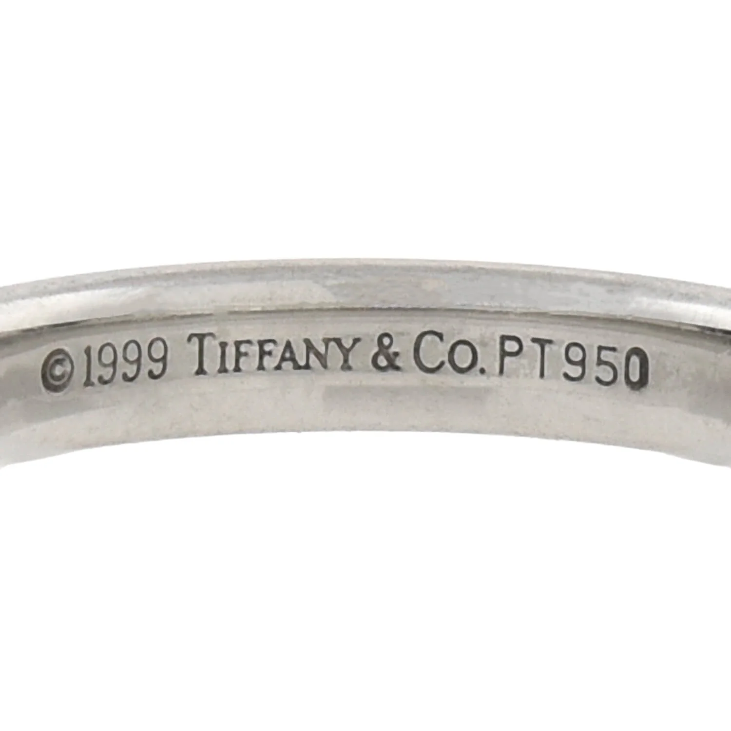 TIFFANY & CO. Vintage Platinum Wedding Band Ring - Image 5