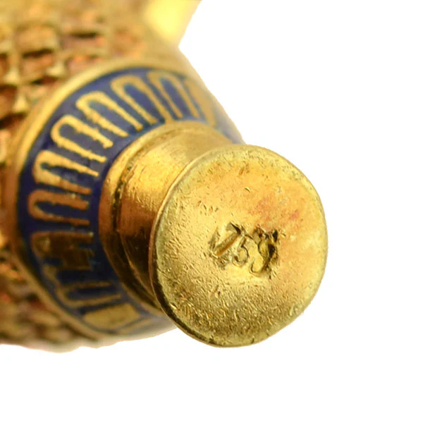 Victorian 18kt Petite Enameled Urn Necklace - Image 5