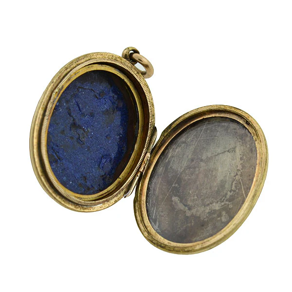 Victorian 9kt Enameled Memoriam Locket - Image 4