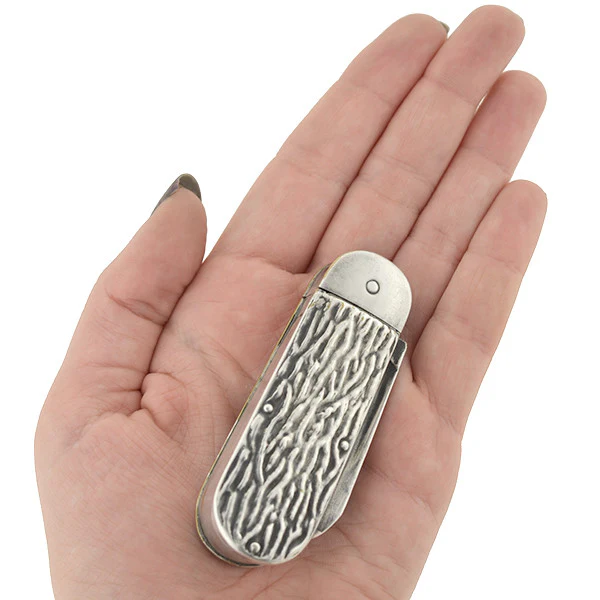 Victorian Silver Plated Pocket Knife Match Safe - Image 6
