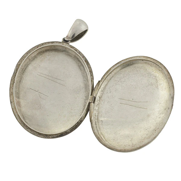 Victorian Sterling Aesthetic Movement Mixed Metals Locket - Image 3