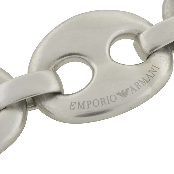 Rare Vintage Emporio Armani Sterling Silver Link Bracelet - Image 3