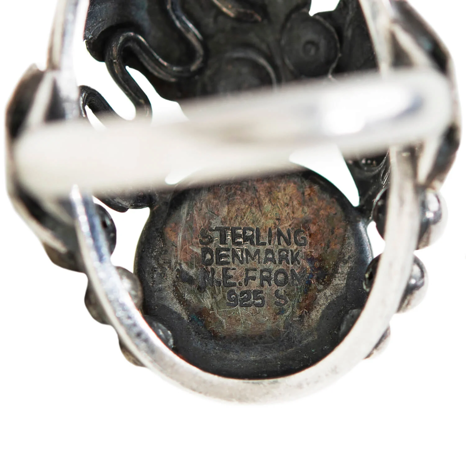 Vintage Swedish Sterling Silver Koi Fish Ring - Image 6