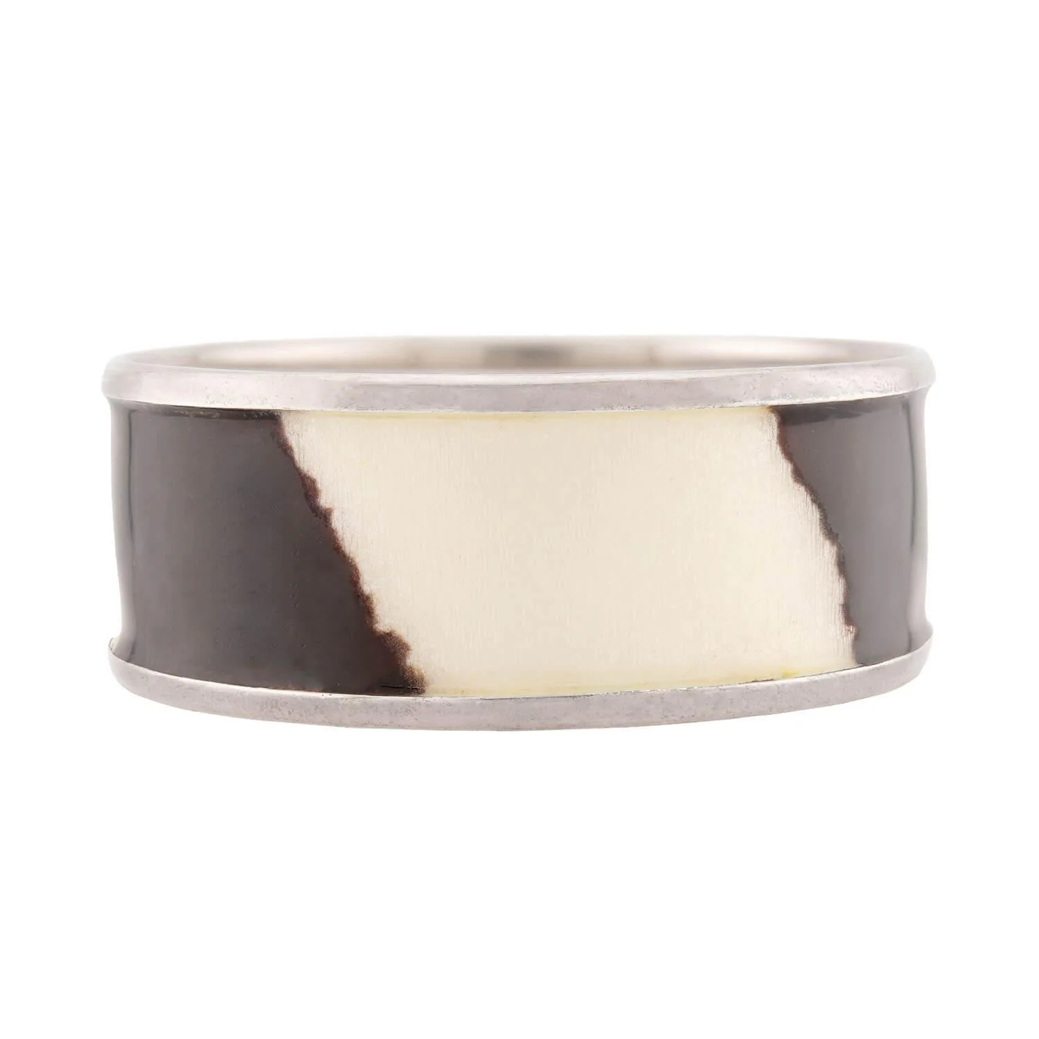 ALEXANDER TILLANDER Retro Sterling Silver Enamel Cuff - Image 3