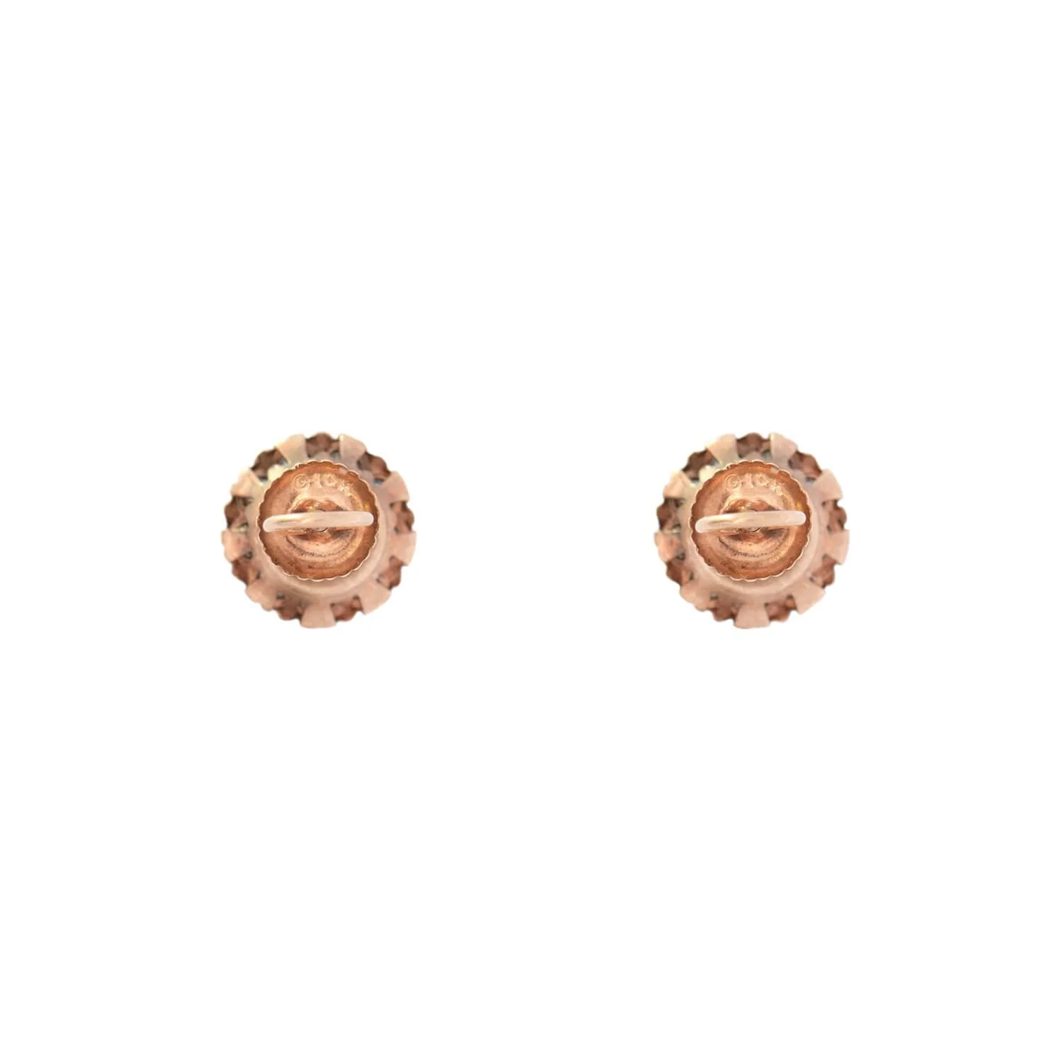 Art Deco 10k Paste and Rhinestone Studs - Image 3