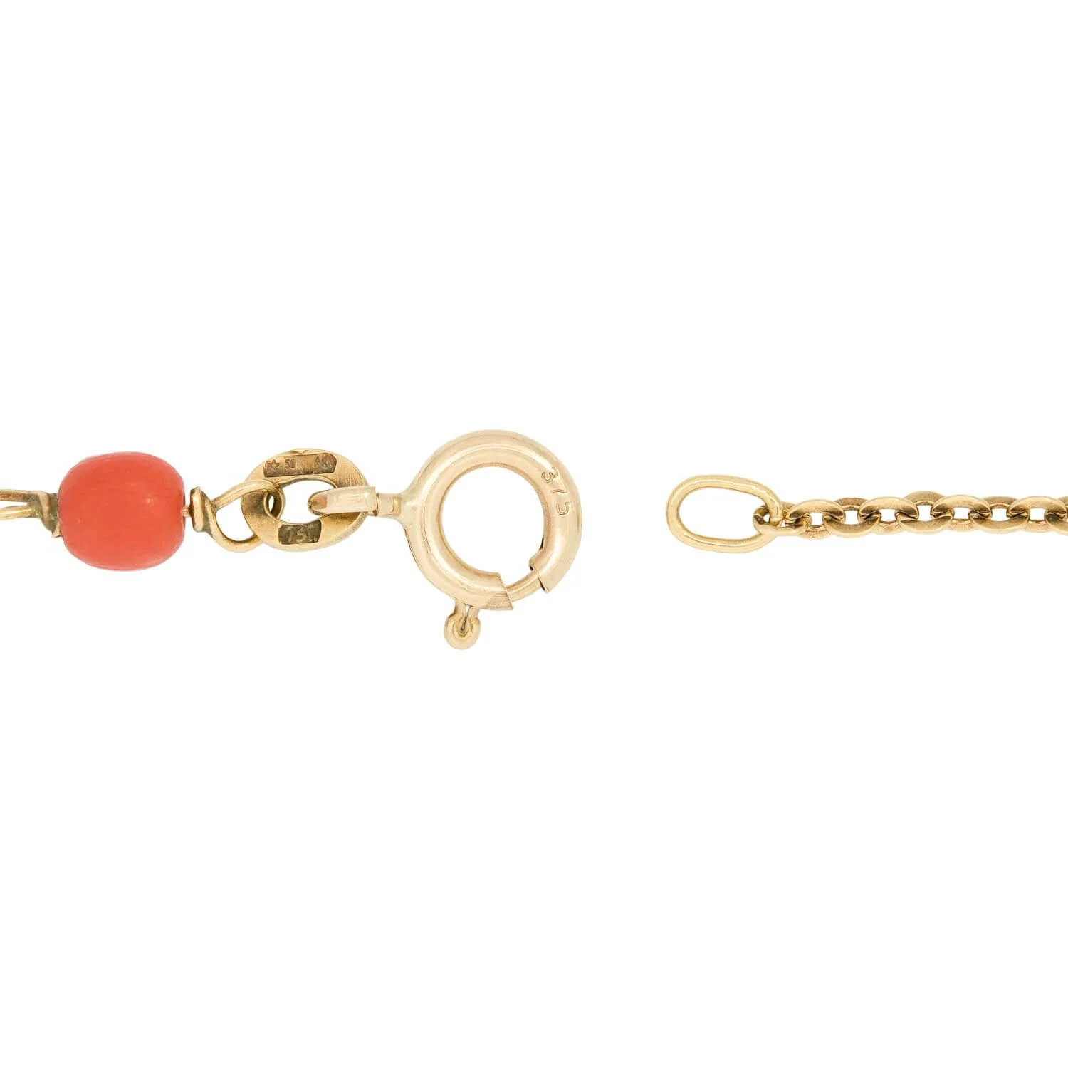Art Deco 14k Coral Bead Necklace - Image 5