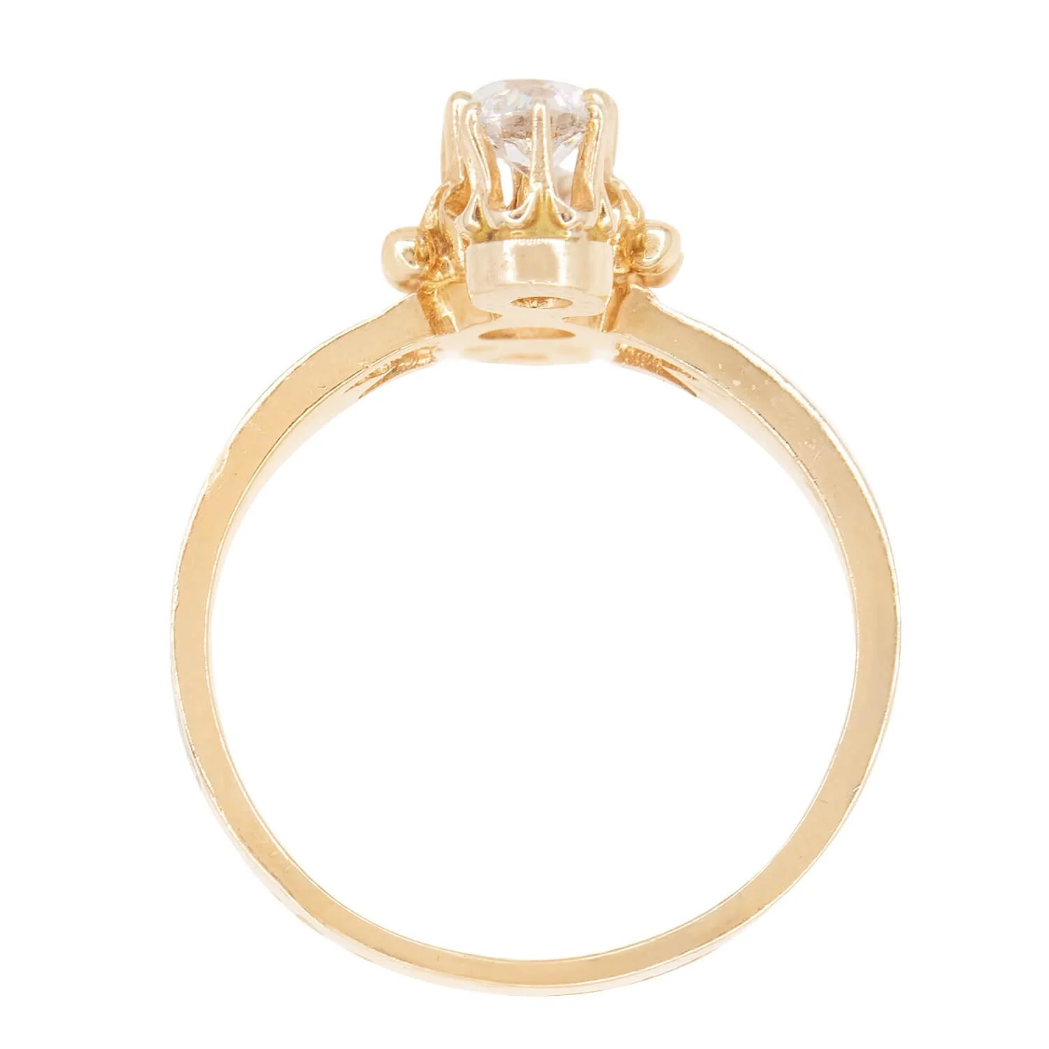 Art Deco 14k Diamond Enameled Navette Ring - Image 3
