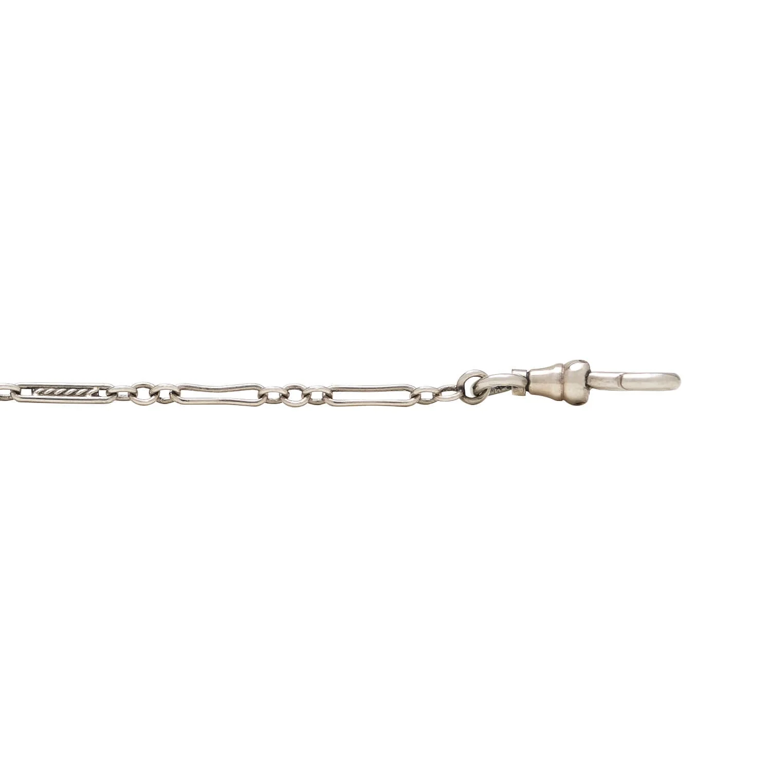 Art Deco 14kt White Gold Lorgnette Chain - Image 3