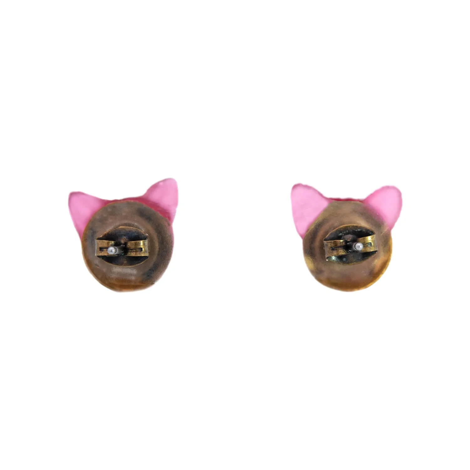 Art Deco Czechoslovakian Glass Dog Earrings - Image 3