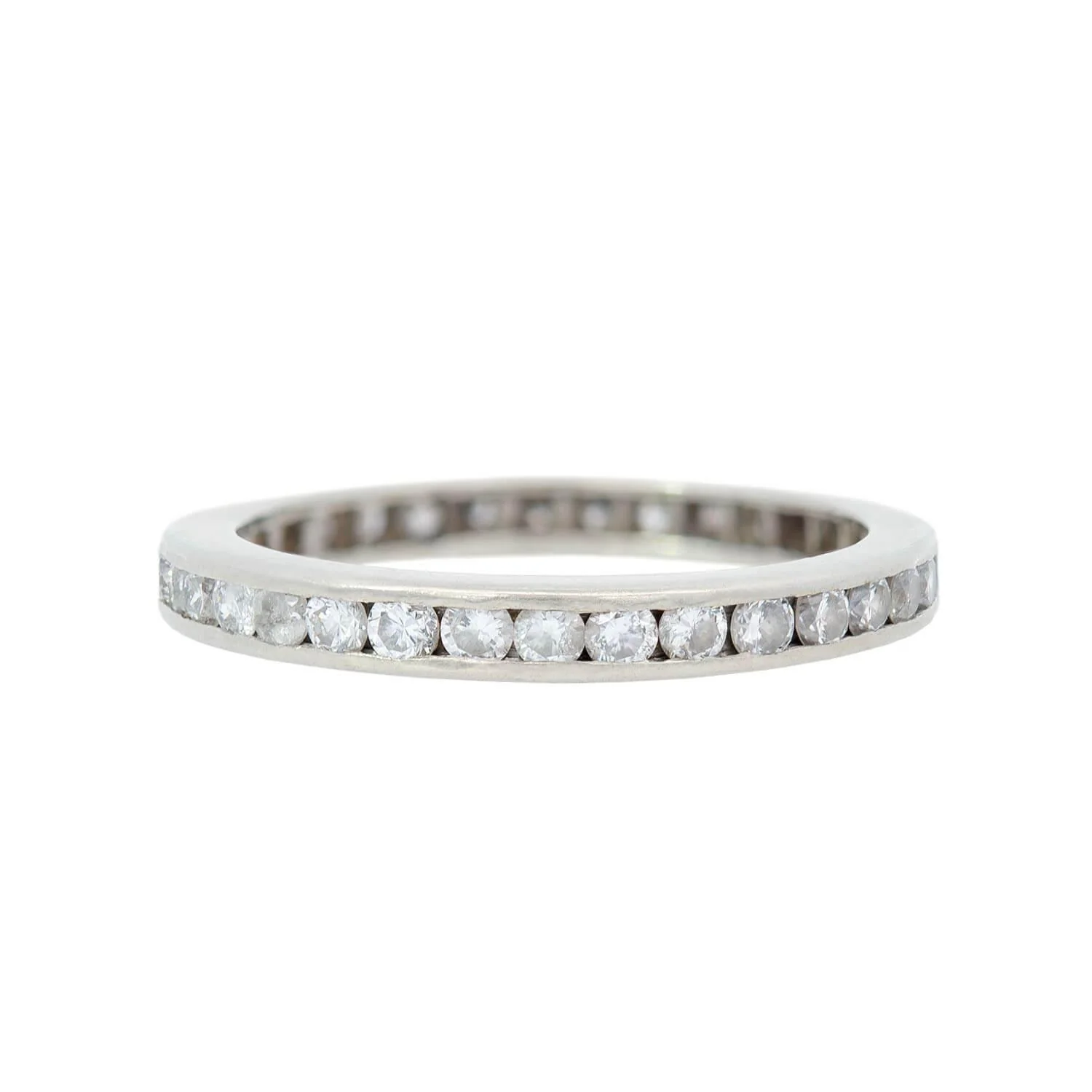 Art Deco Platinum and Diamond Eternity Band 0.75ctw - Image 2