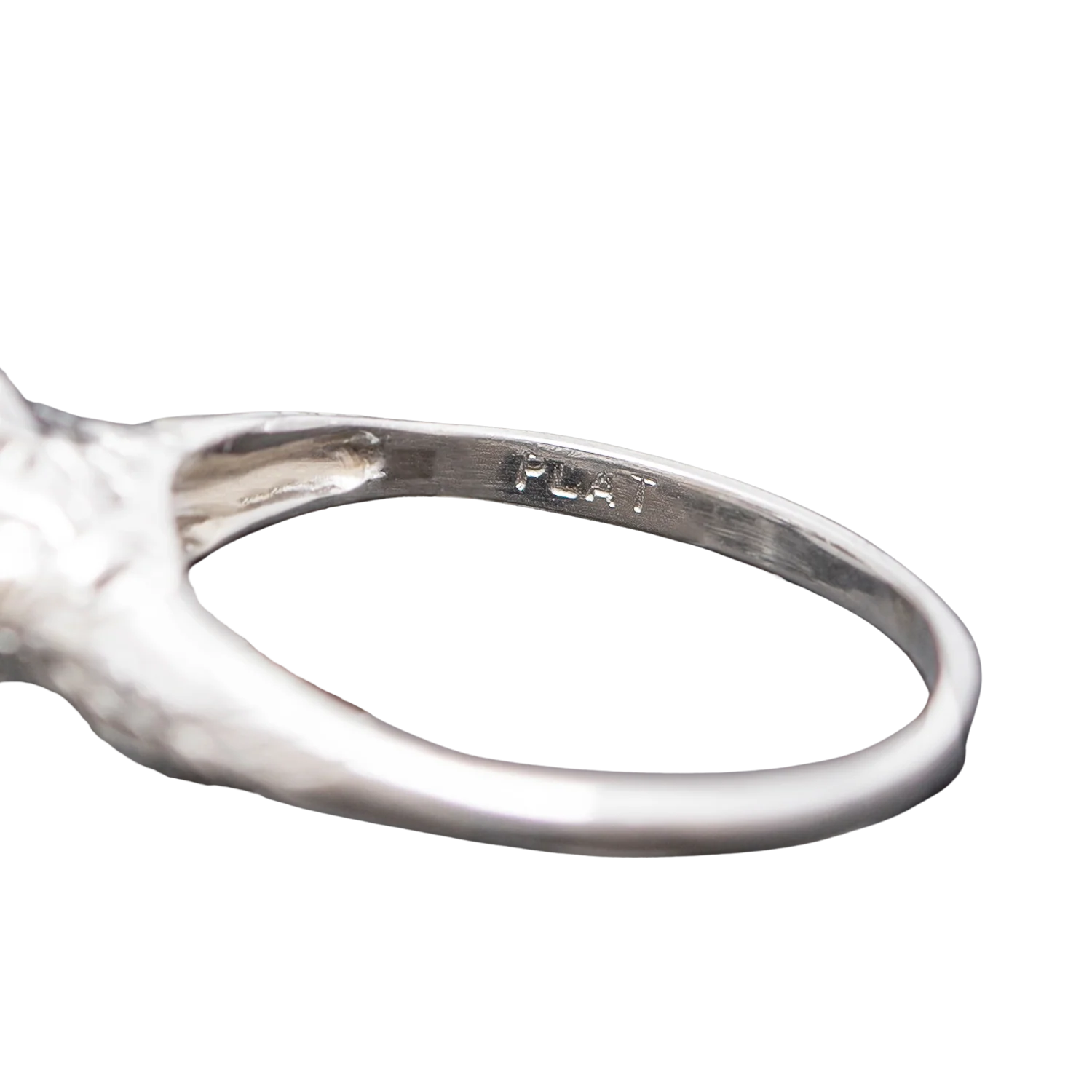 Art Deco Platinum Diamond Engagement Ring 1.51ct - Image 6