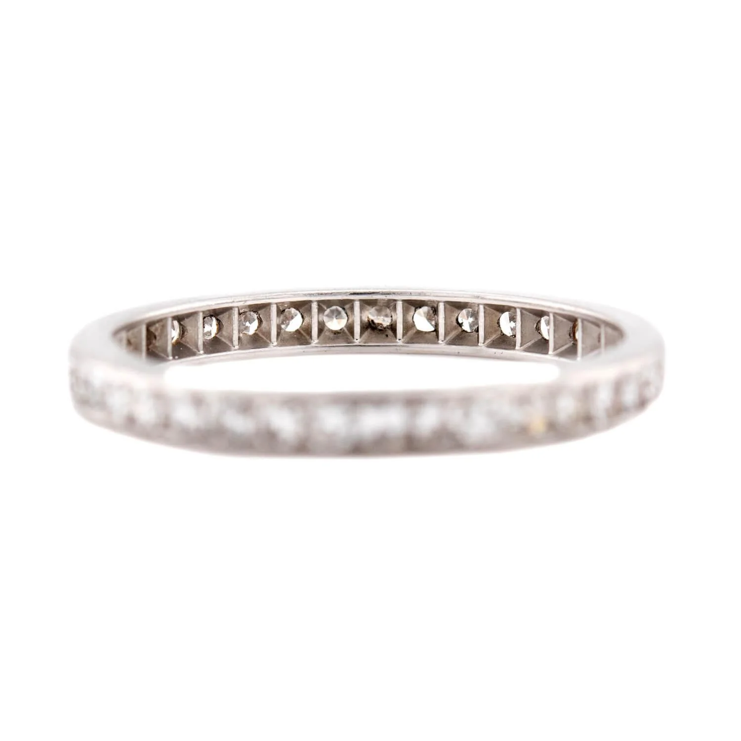 Art Deco Platinum Diamond Eternity Band - Image 4