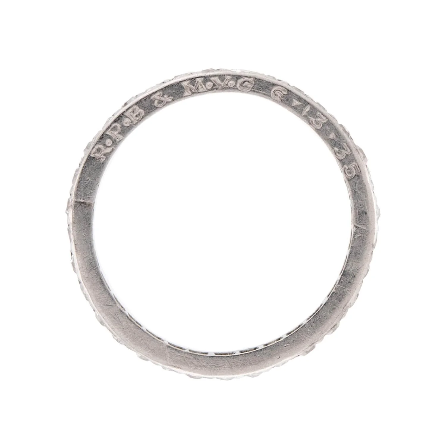 Art Deco Platinum Diamond Eternity Band - Image 3