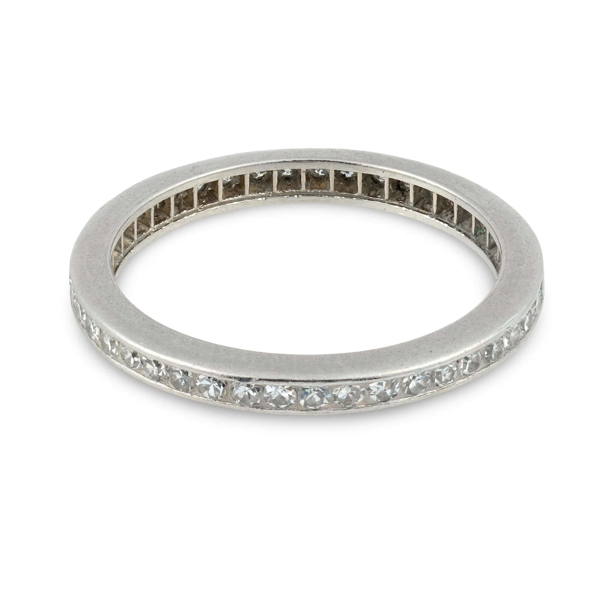 Art Deco Platinum Diamond Eternity Band - Image 4