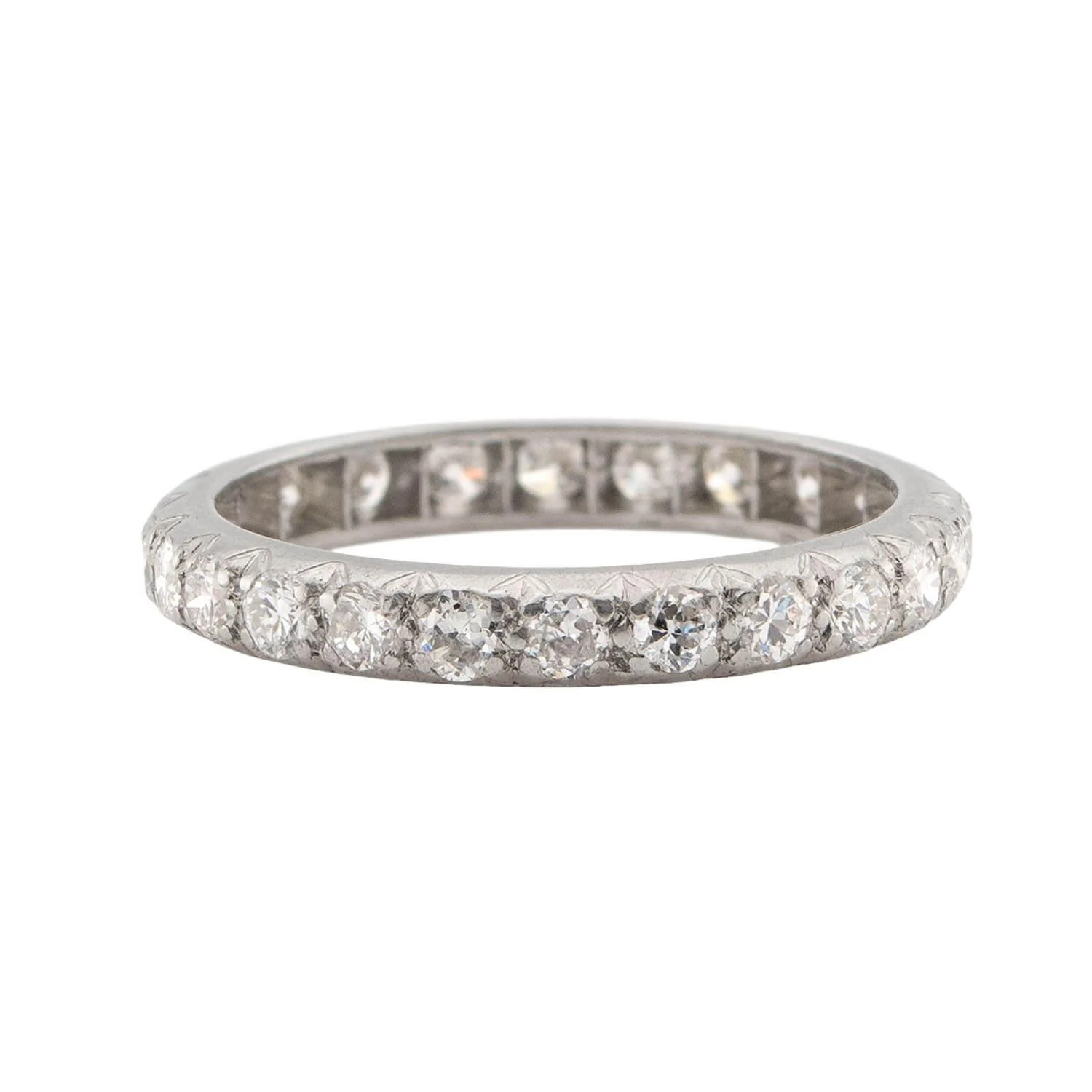 Art Deco Platinum Diamond Eternity Band - Image 2