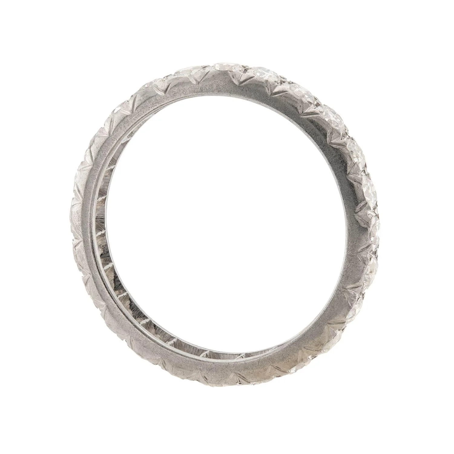 Art Deco Platinum Diamond Eternity Band - Image 3