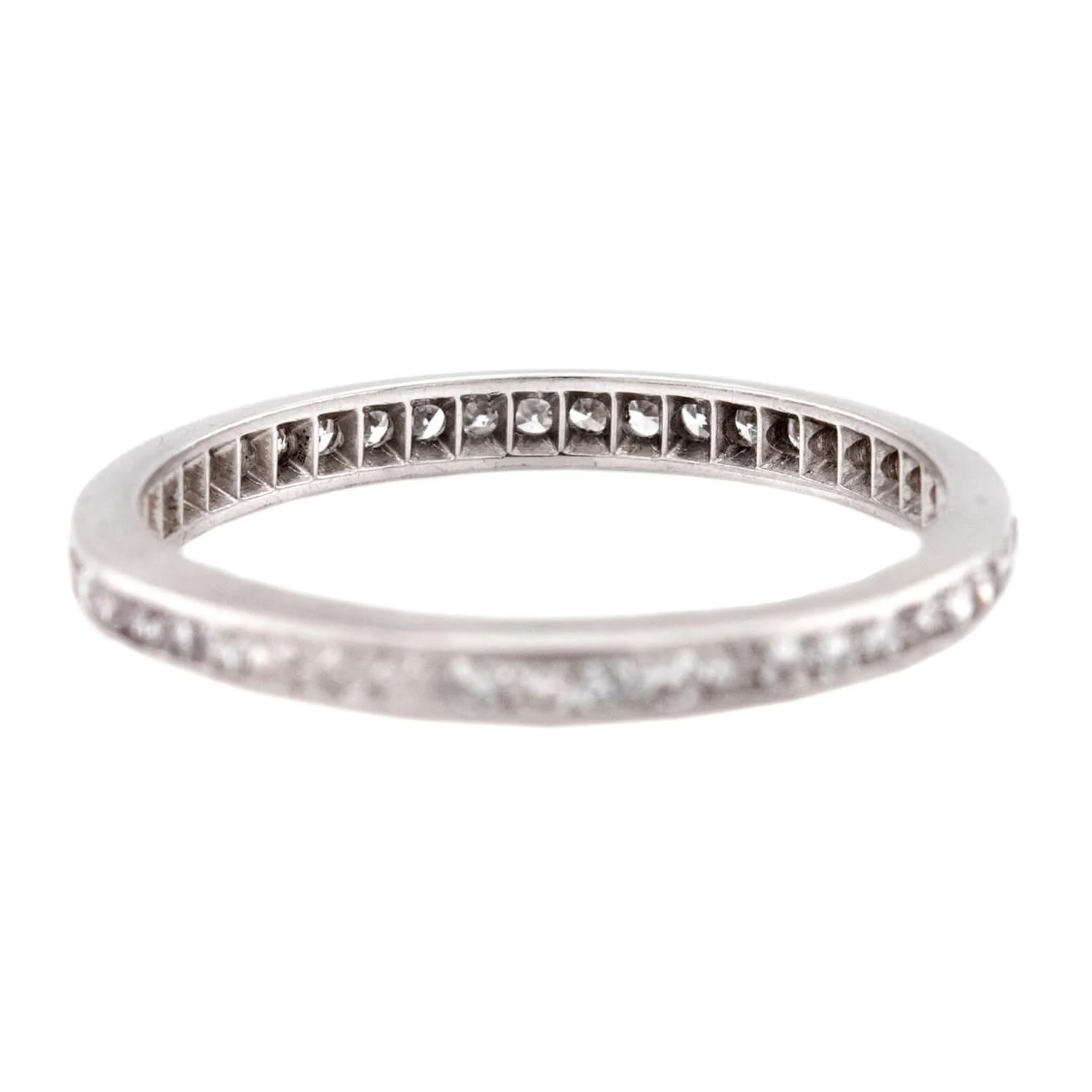 Art Deco Platinum Diamond Eternity Band - Image 4