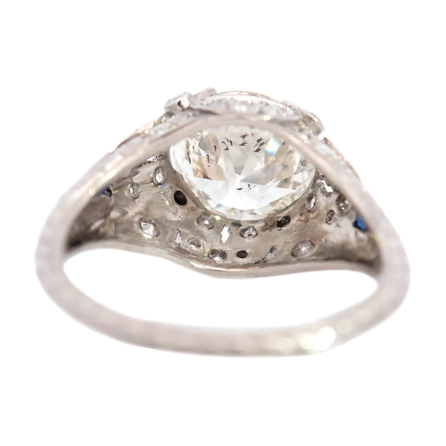 Art Deco Platinum Diamond Ring 2.03ctw - Image 5