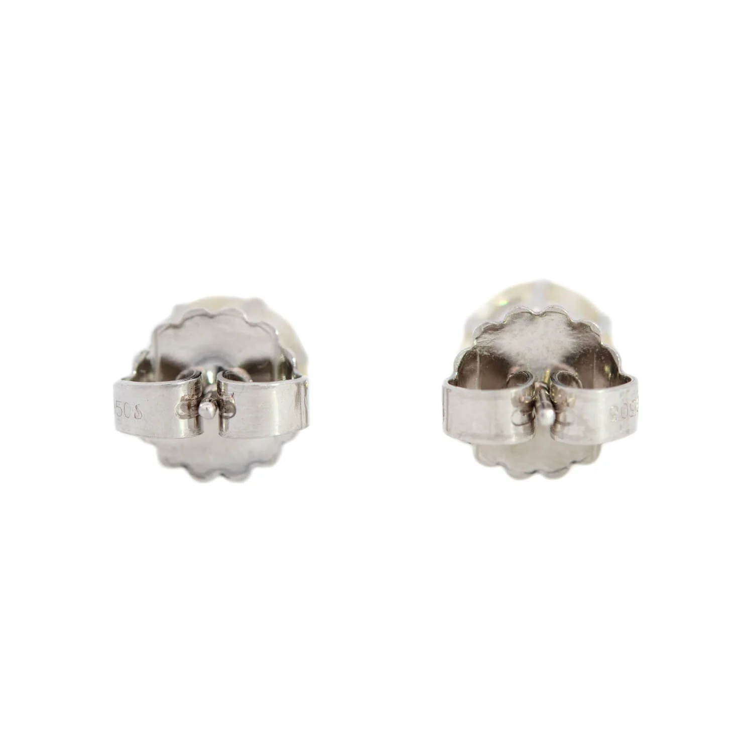 Art Deco Platinum Old European Cut Diamond Studs 5.63ctw - Image 3