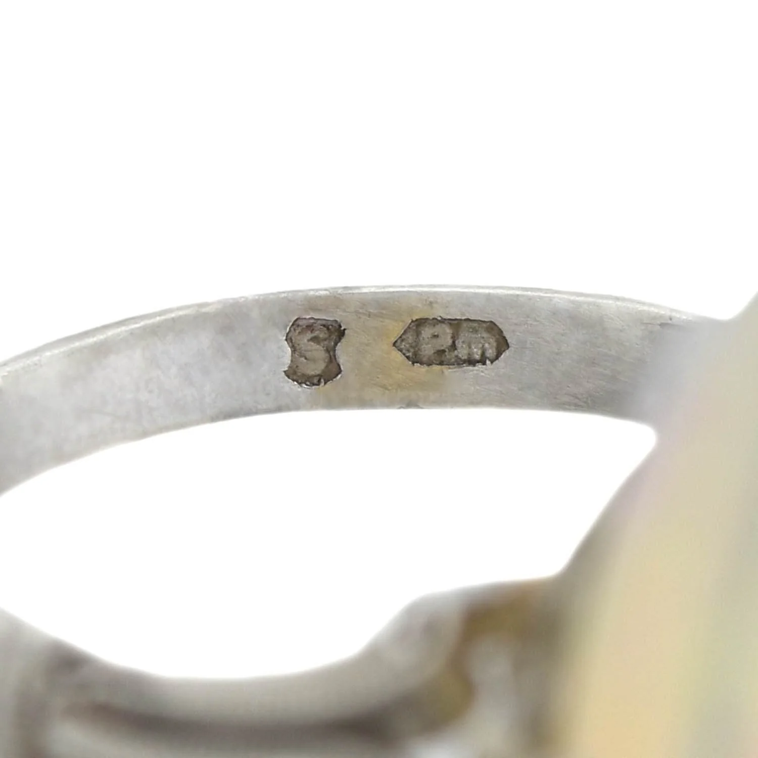 Art Deco Platinum Welo Opal Ring 7.25ctw - Image 6
