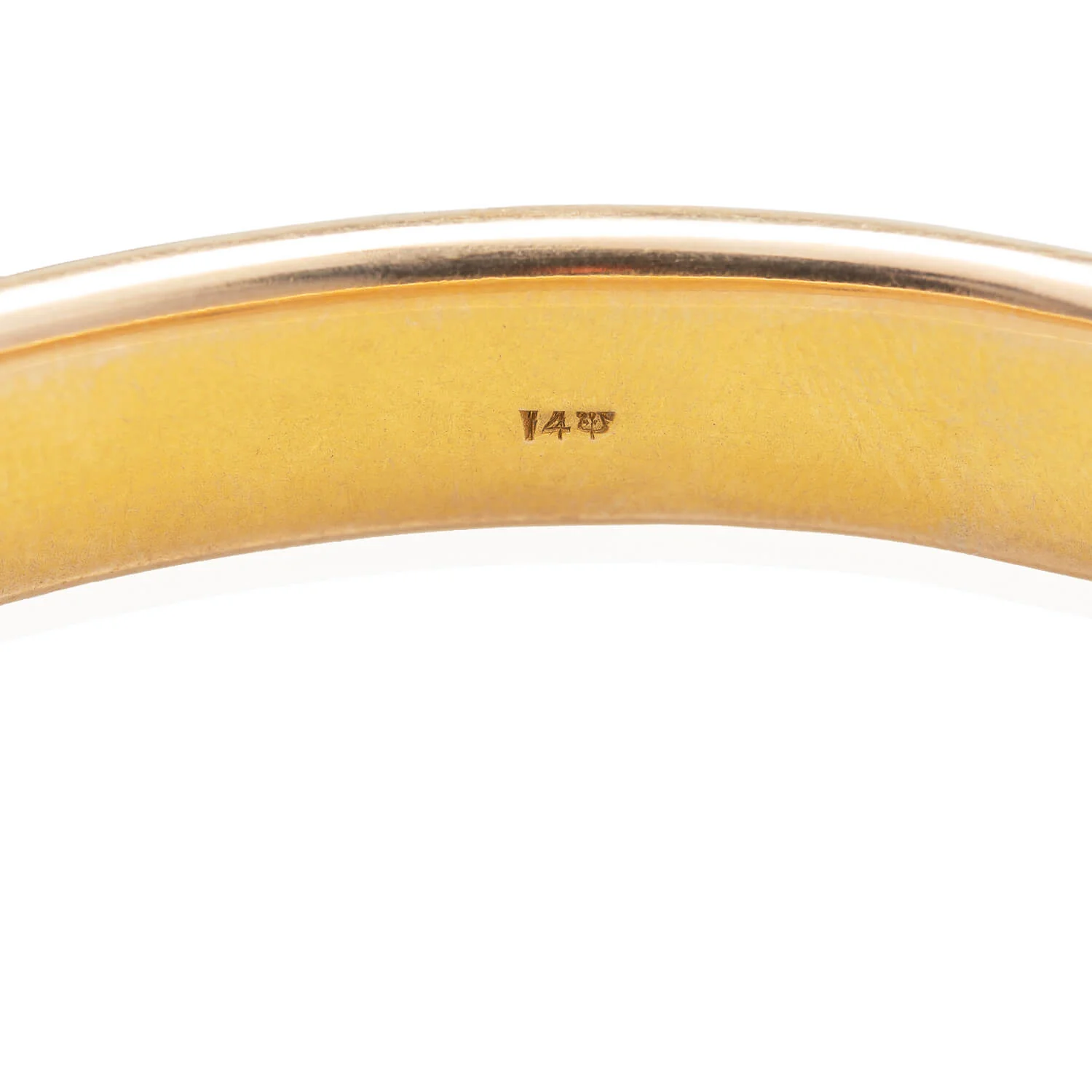 Art Nouveau 14kt Boulder Opal + Diamond Bangle Bracelet - Image 6