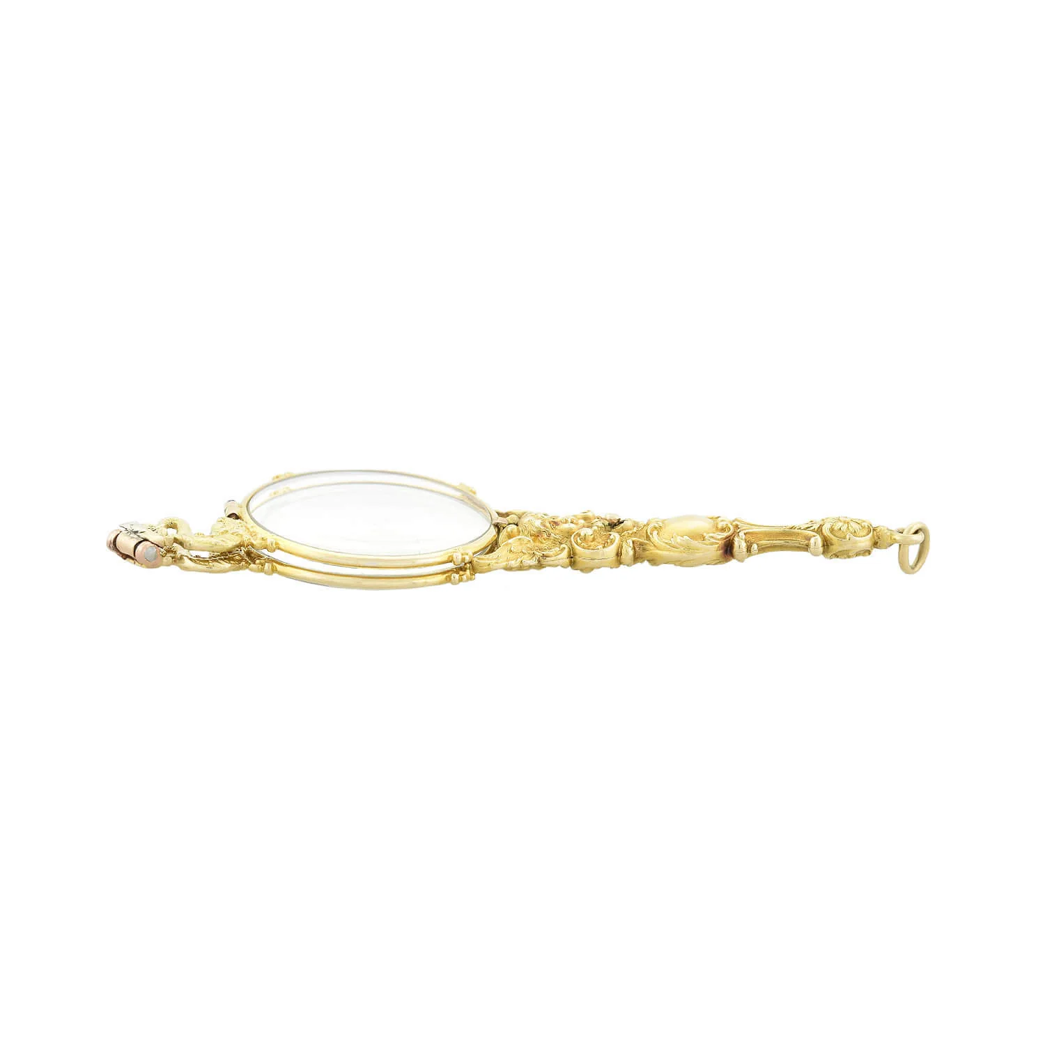 Art Nouveau 14kt Expandable Lorgnette Glasses - Image 2