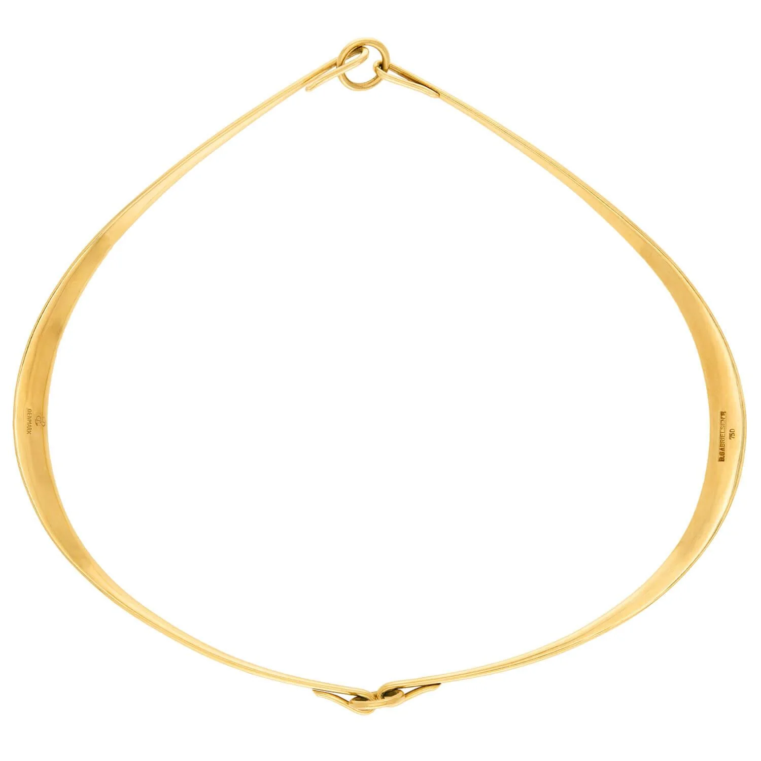 BENT GABRIELSEN Vintage 18k Collar Necklace - Image 3