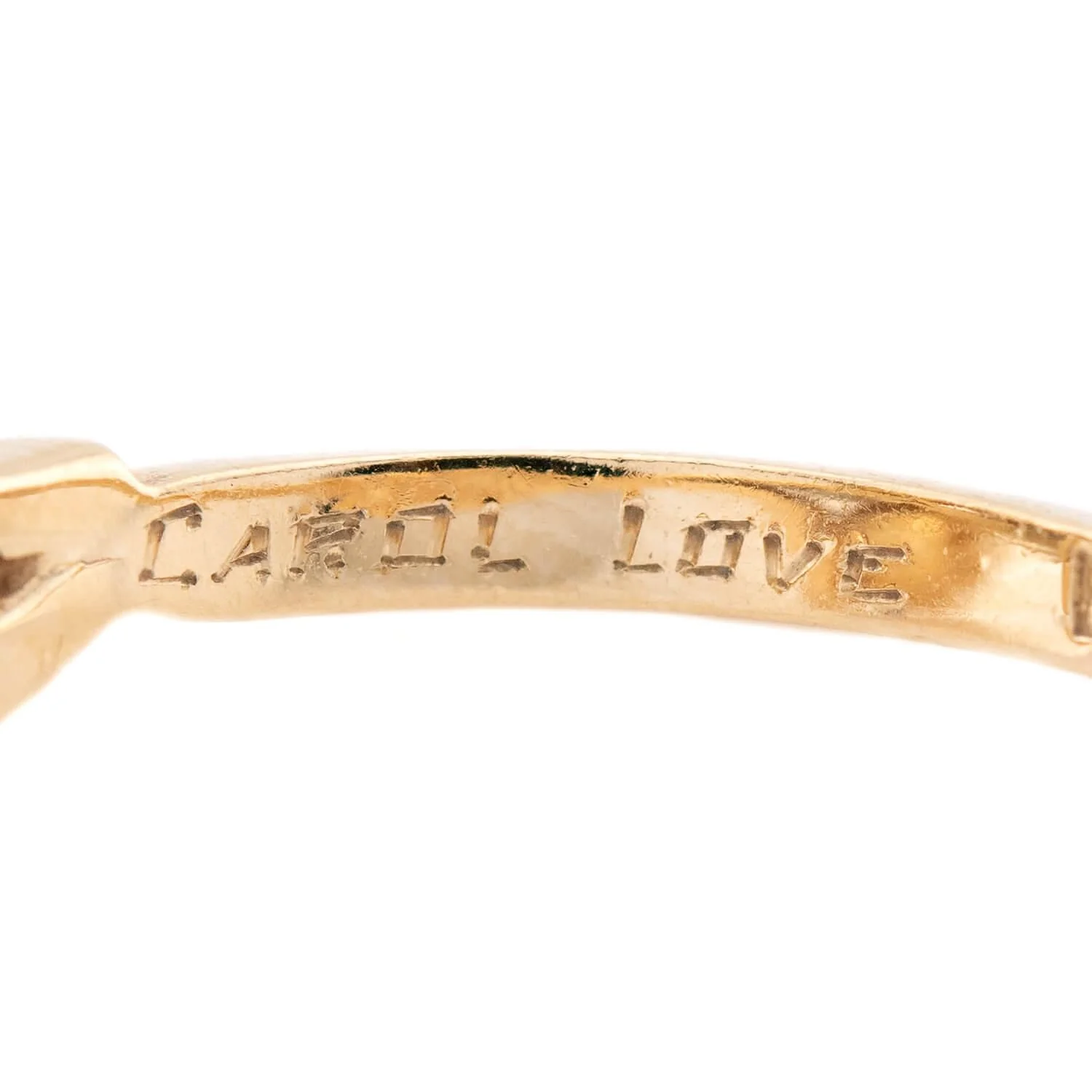 BROGAN Vintage 14k Pearl and Diamond Moi et Toi Ring - Image 6