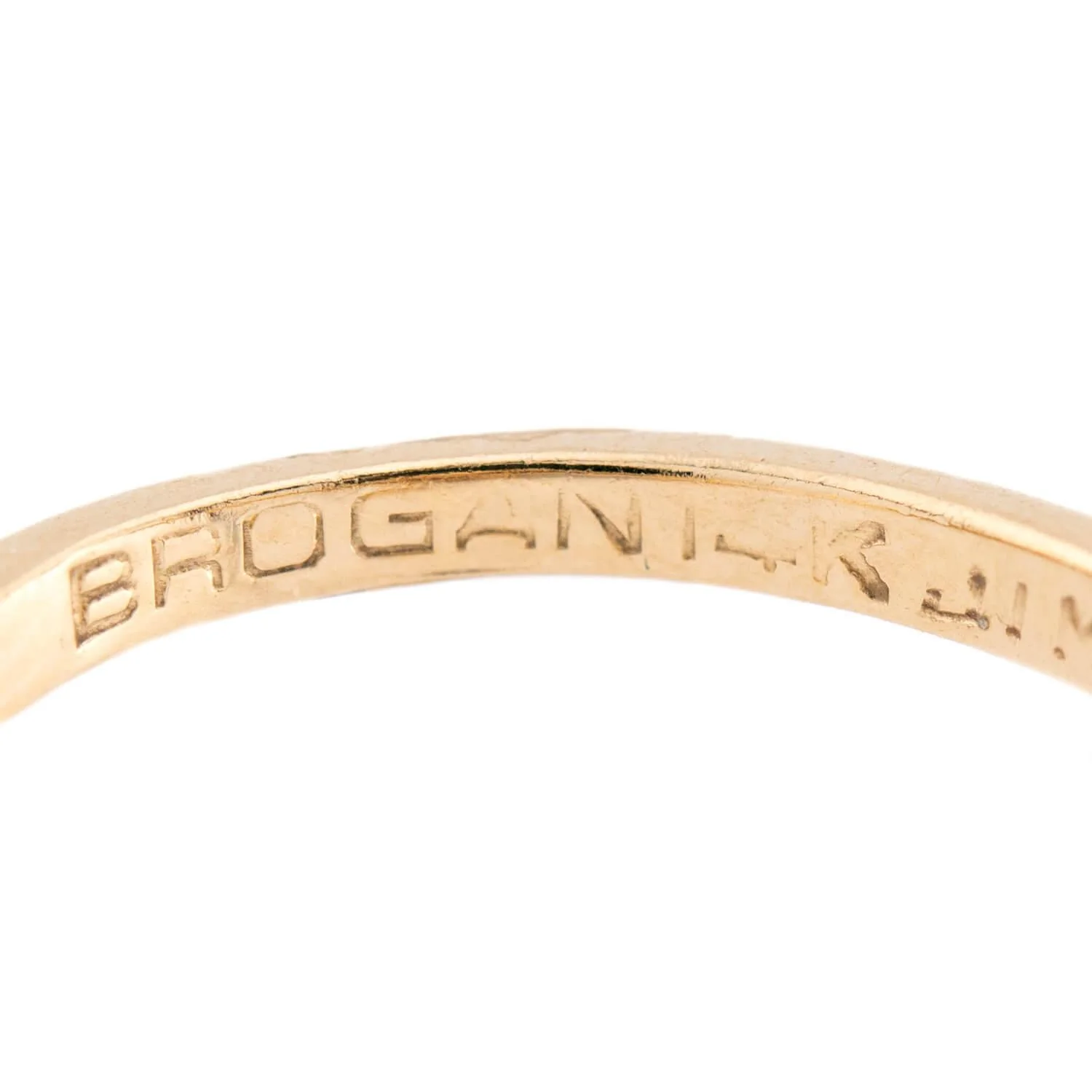 BROGAN Vintage 14k Pearl and Diamond Moi et Toi Ring - Image 8