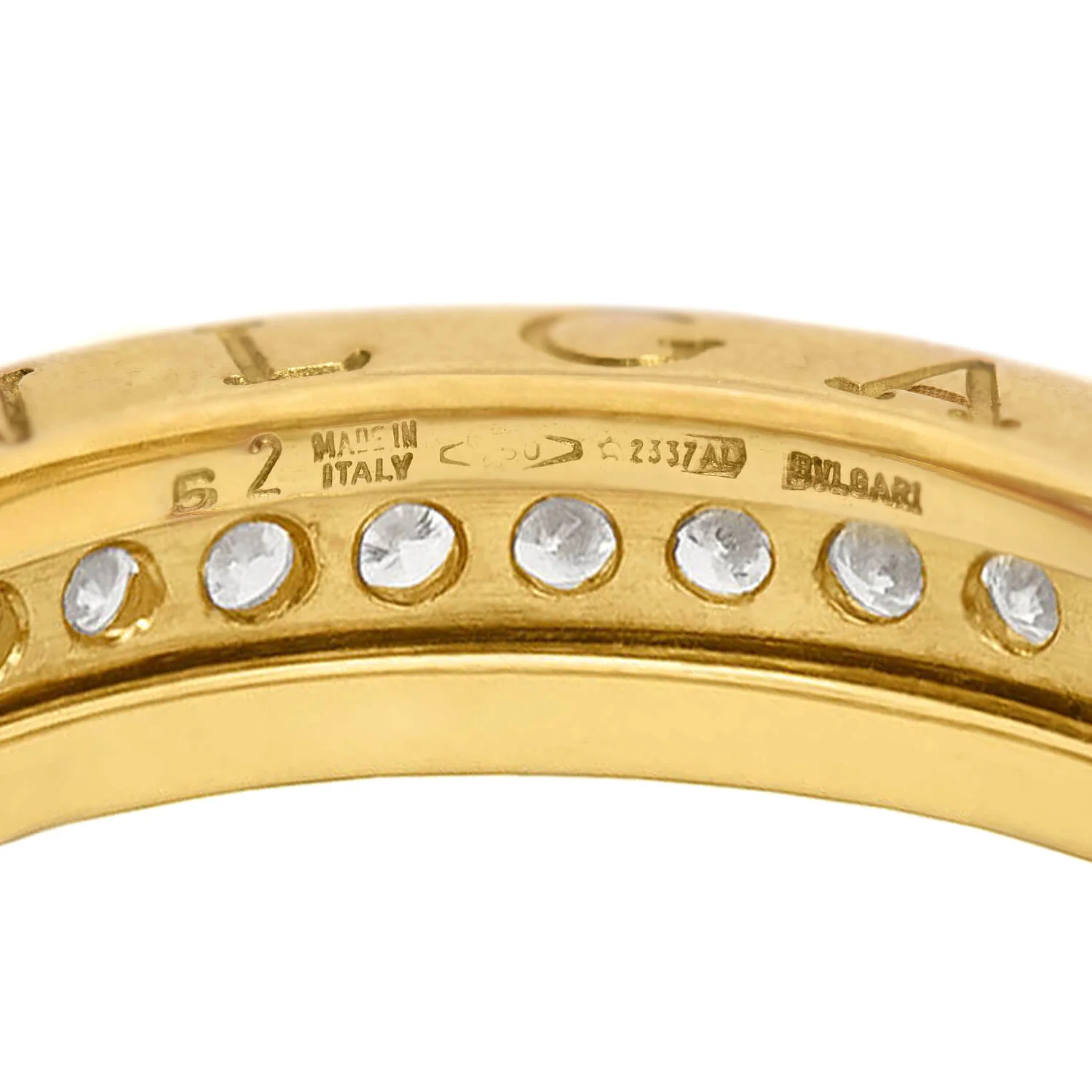 BULGARI Estate 18k Diamond Eternity Band - Image 4