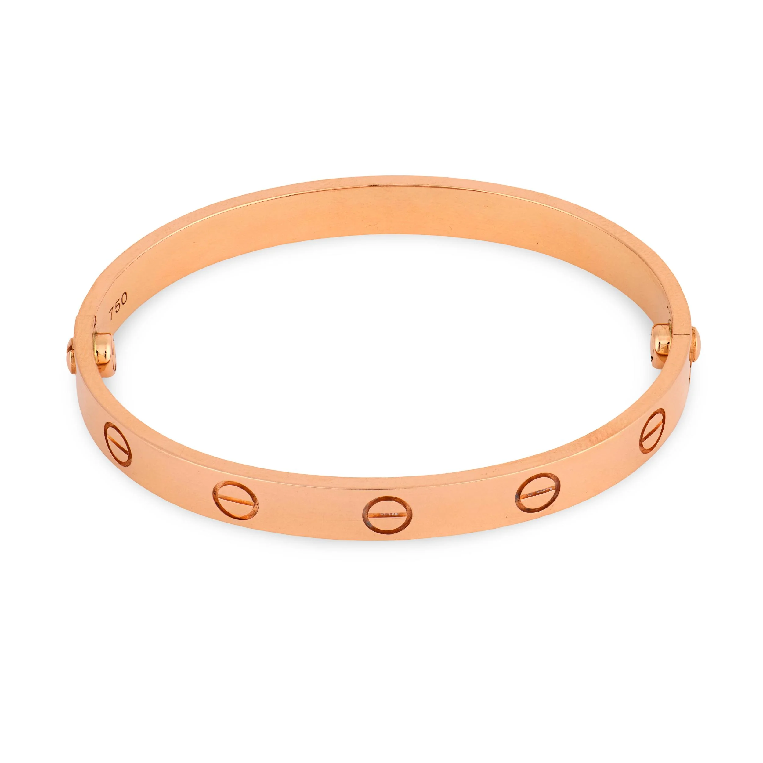 CARTIER Estate 18k Love Bracelet - Image 2