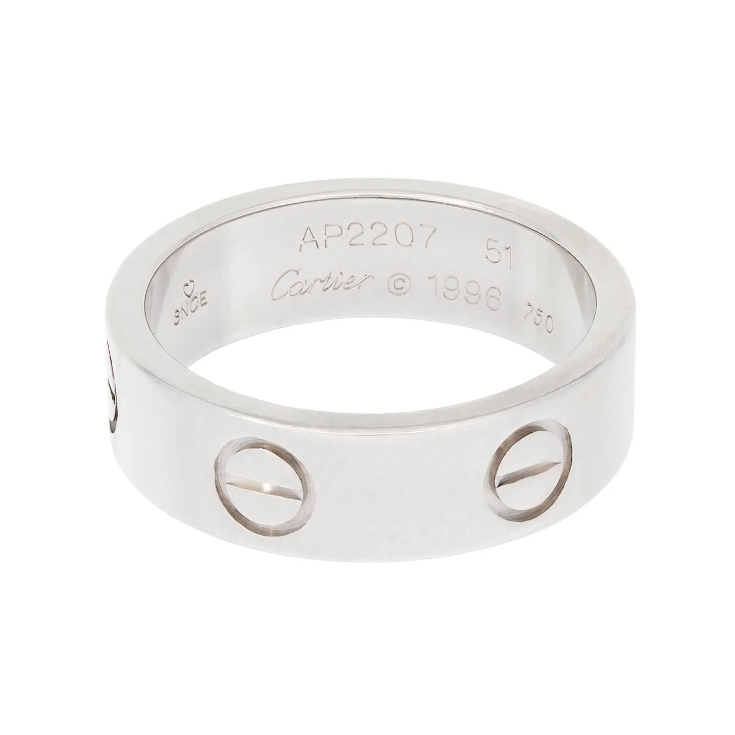 CARTIER Estate 18k "LOVE" Ring - Image 3