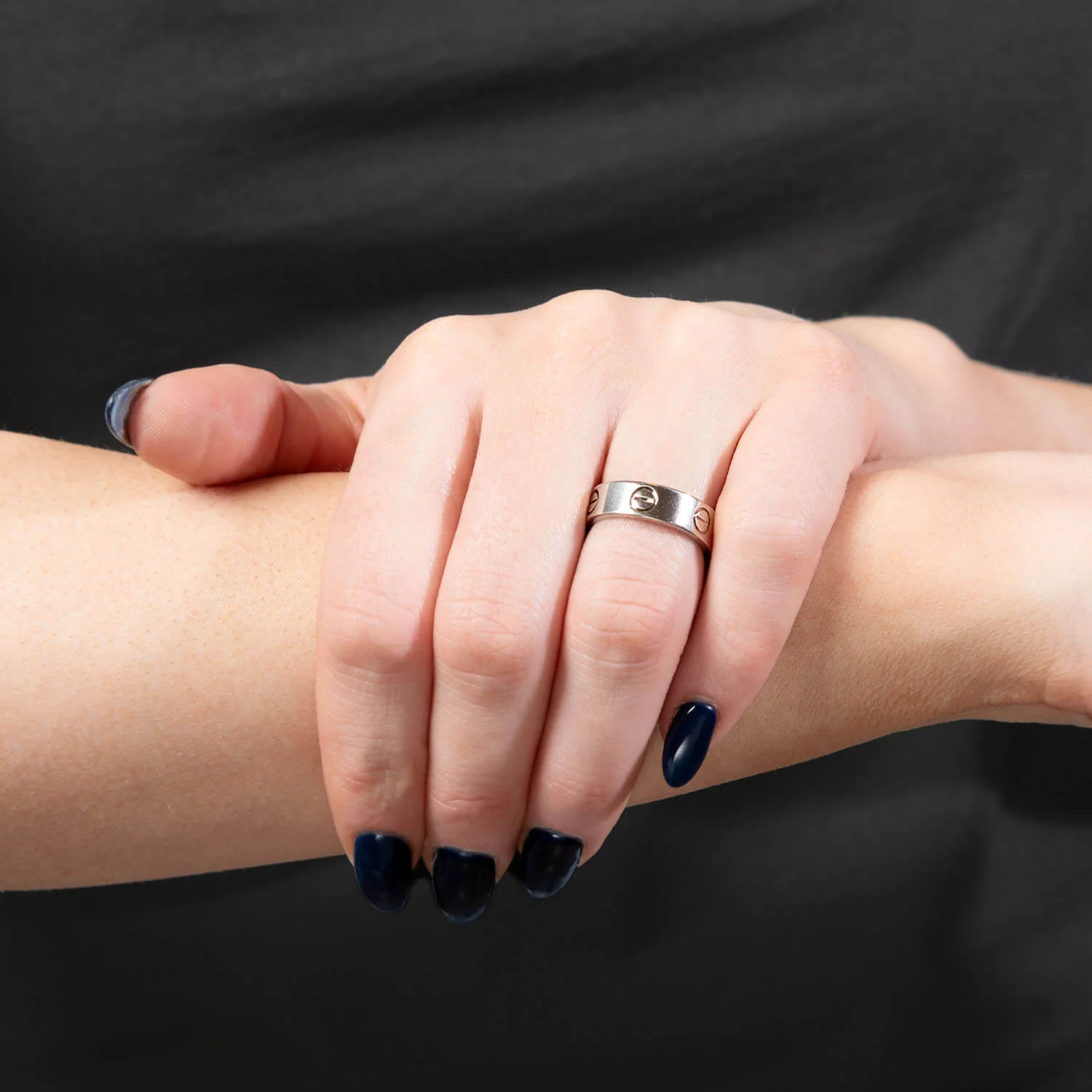 CARTIER Estate 18k "LOVE" Ring - Image 4