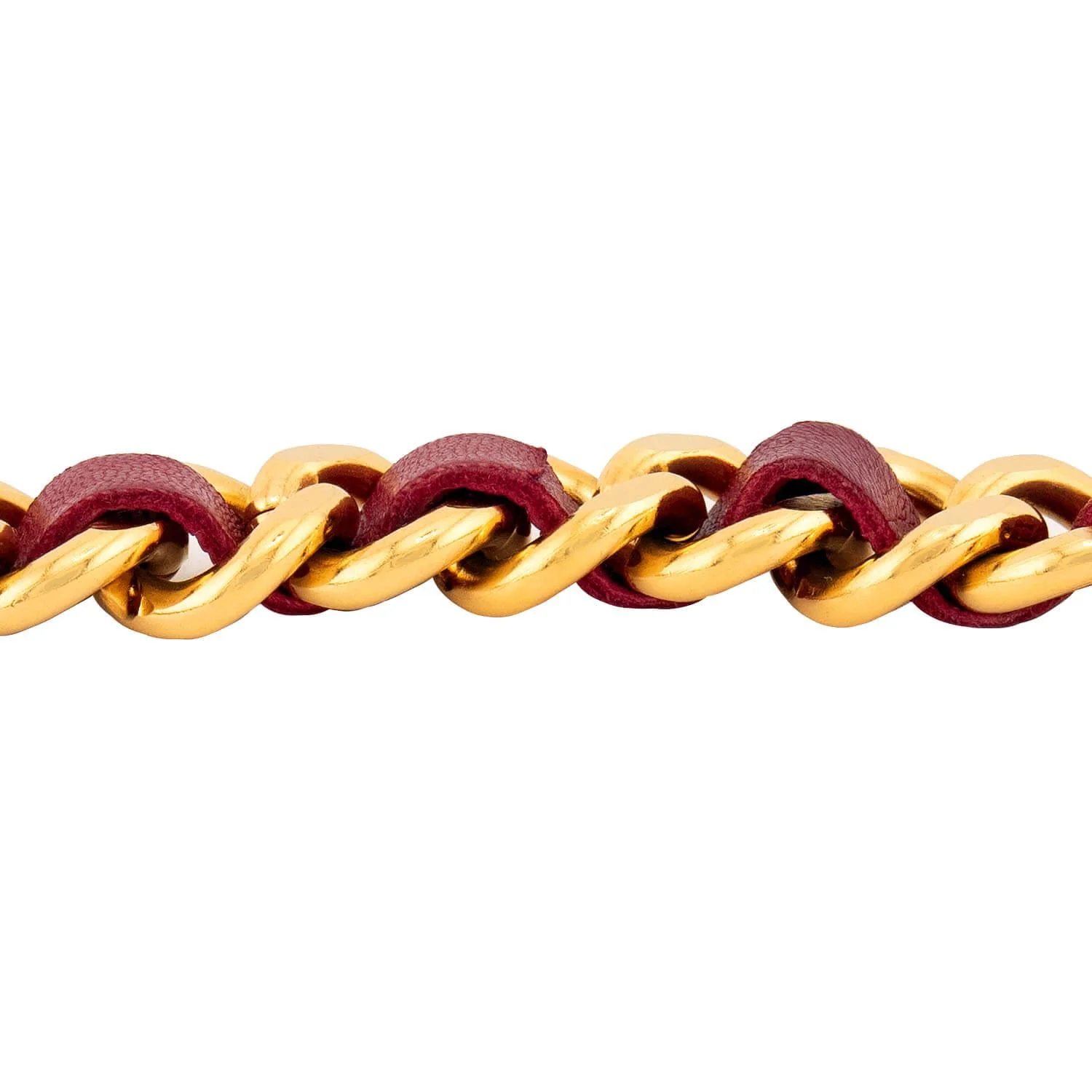 CHANEL Estate Gold Plate, Sterling Silver, Leather Belt - Image 4
