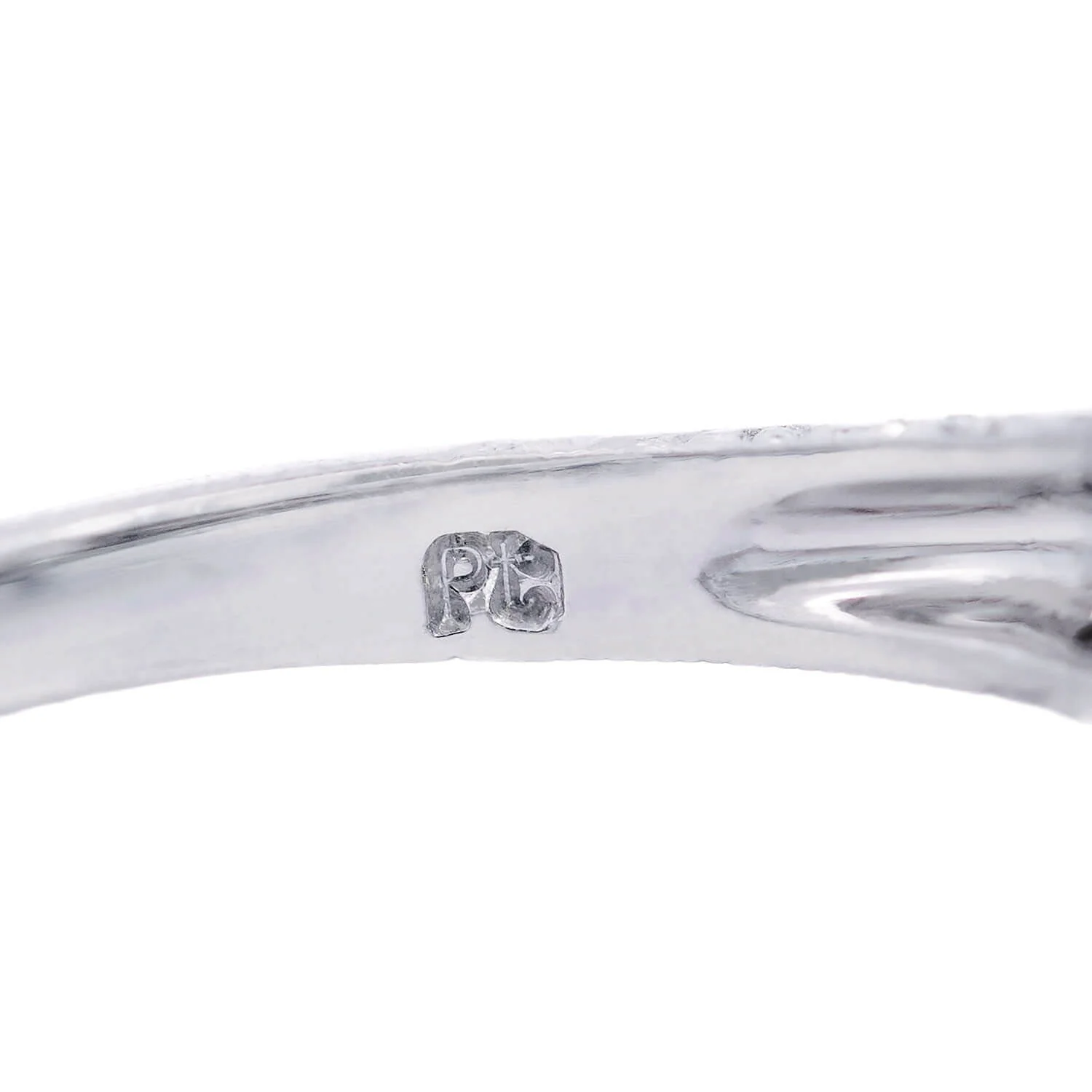 Art Deco Platinum Cushion Cut Diamond Engagement Ring 1.39ctw - Image 6