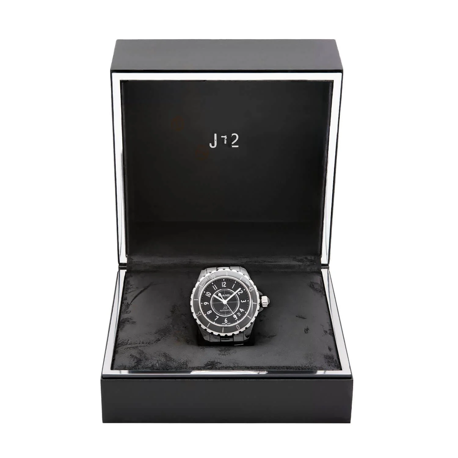 CHANEL Estate Stainless Steel Black Ceramic J12 Woman's Watch - Image 8