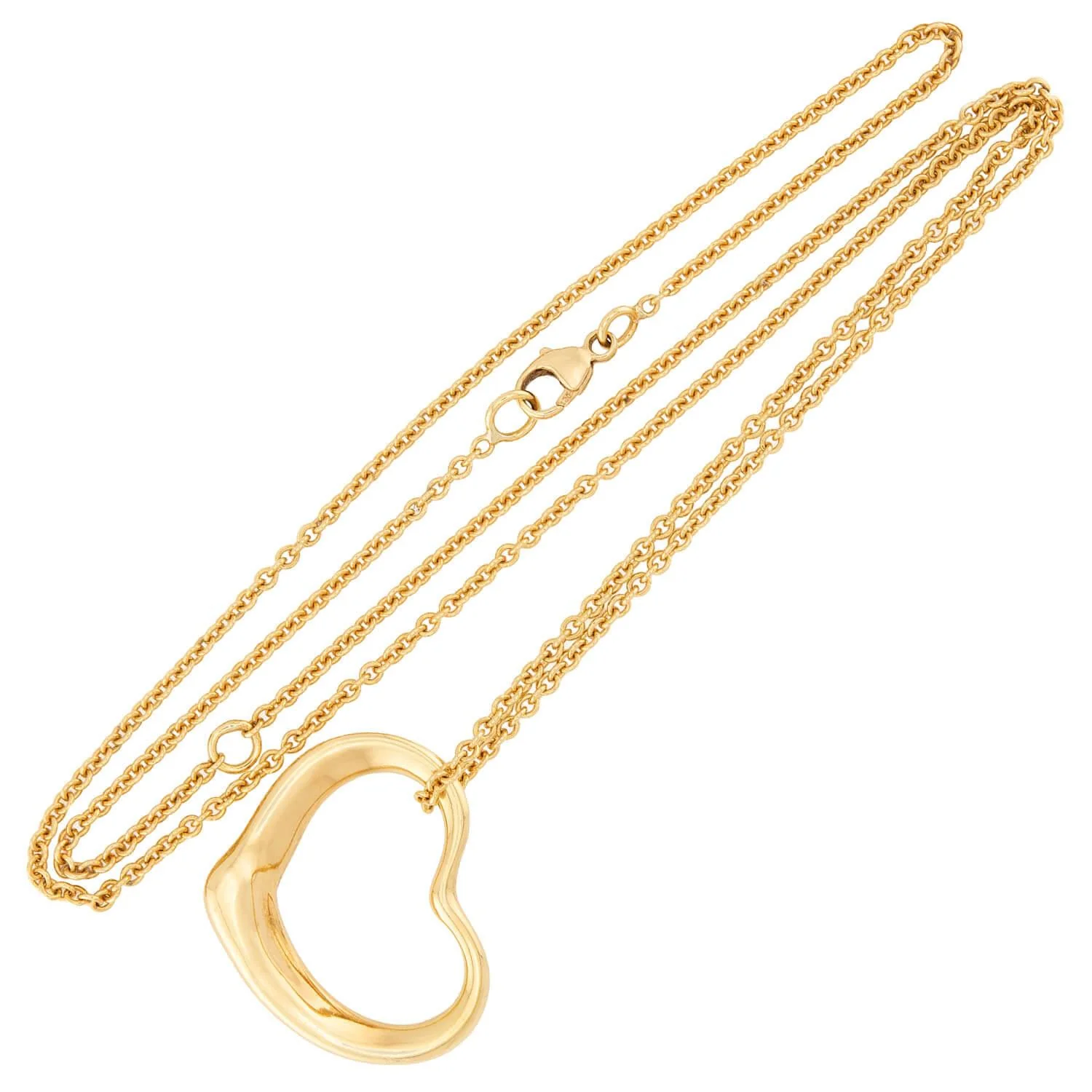 ELSA PERETTI FOR TIFFANY & CO. 18k Open Heart Pendant Necklace - Image 2