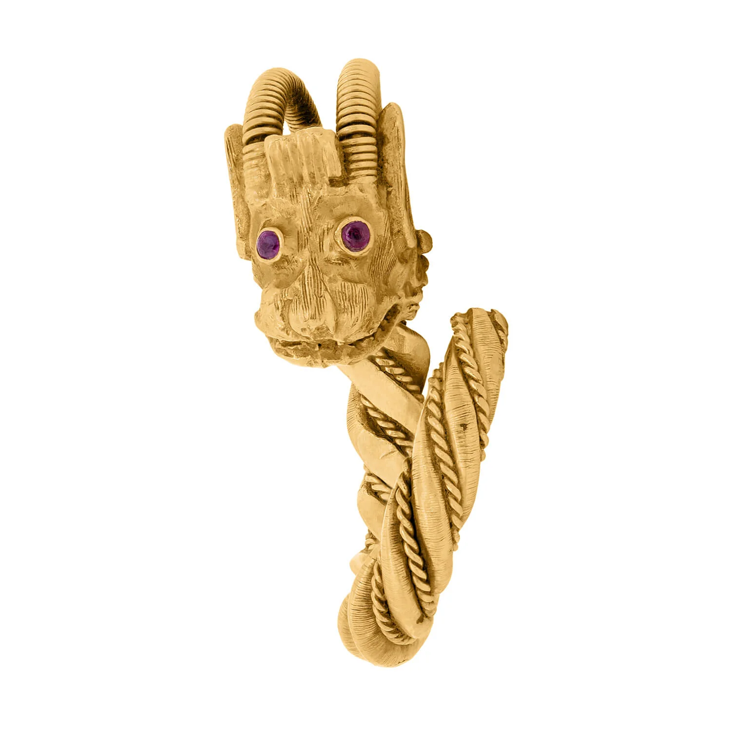 LALAoUNIS Estate 18k Ruby Dragon Ring - Image 3