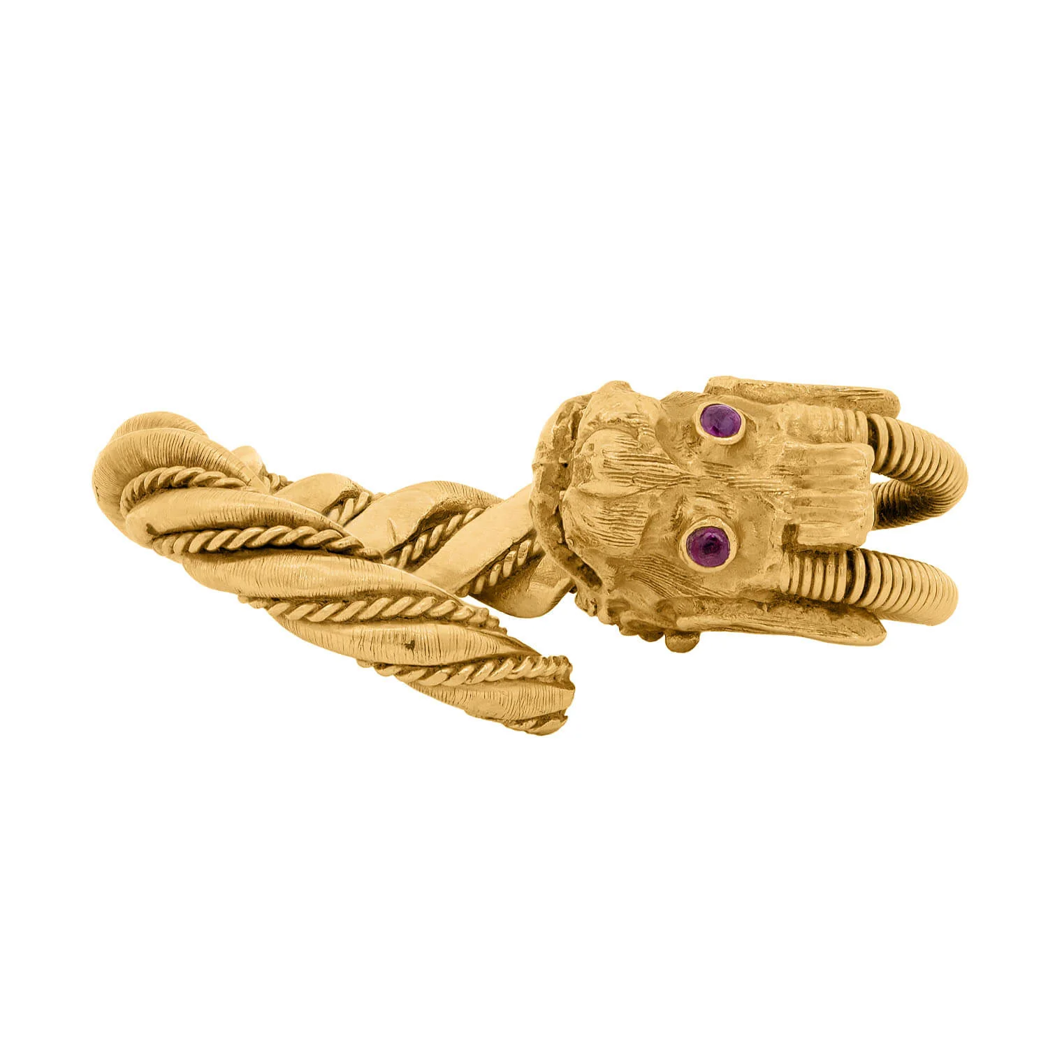 LALAoUNIS Estate 18k Ruby Dragon Ring - Image 4