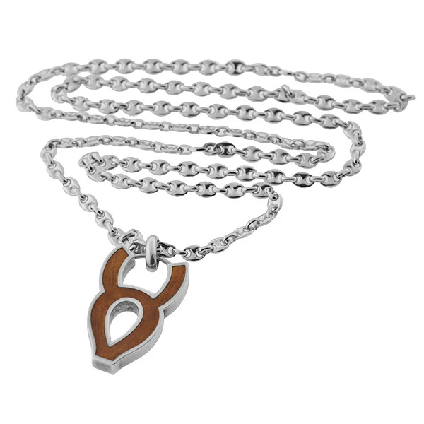 GUCCI Estate Sterling & Enameled Taurus Zodiac Necklace - Image 2
