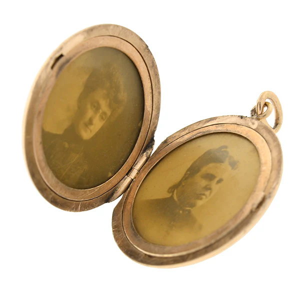 Late Victorian 14kt Gold Fleur de Lys Locket - Image 6